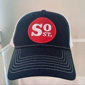 South Street Brewery Snapback. One Size. Black and White. New Without Tags.